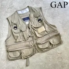 90s OLD GAP オールドギャップ マルチポケット フィッシングベスト L