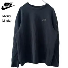 NIKE ナイキ テックフリース クルー スウェット メンズ M ブラックのサムネイル