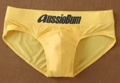 最終在庫分☆AussieBum／Mサイズ／メンズローライズブリーフ　イエロー