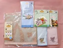 くまのプーさん 一番くじ タオル・ヘアクリップ・ステッカー