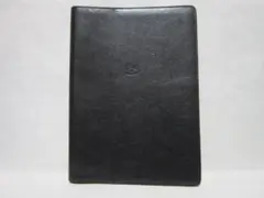 イルビゾンテ　ノートカバー　ブックカバー　A5　ブラック　コバ磨き処理　革製
