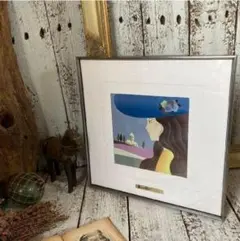 希少 藤城清治 太陽とこびと 影絵 パブミラー 鏡 レトロ - メルカリ