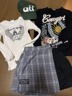 ZARA ザラキッズ服 まとめ売り トップス スカート キャップ 4点セット