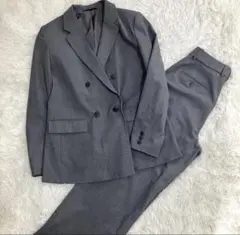 UNIQLO ユニクロ ダブルジャケット タックワイドパンツ セットアップ