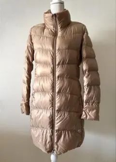 ユニクロ　ウルトラライトダウンコート　ロング　ベージュ　L