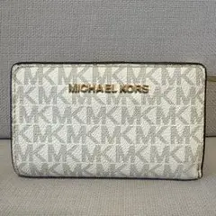 マイケルコース　財布　二つ折り　ホワイト