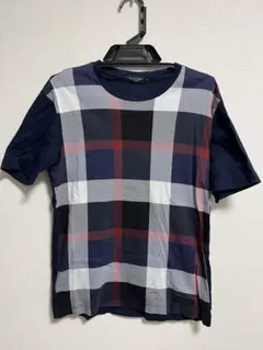 BLACK LABEL チェック柄Tシャツ M