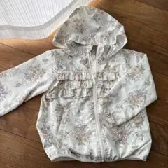 petit main フラワープリント薄手ジャケット