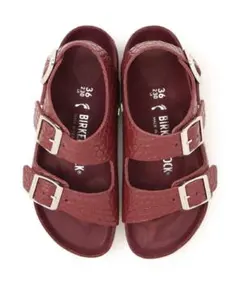BIRKENSTOCK】ミラノハーフエクスクィジット/レプタイルエンボスレザー