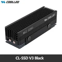 M.2 SSD用 ヒートシンク 銅製ヒートパイプ COOLLEO 黒 2280専