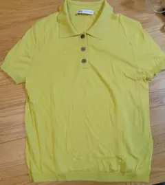 ZARA イエローポロシャツ L