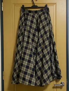新品未使用品⭐︎ディンプローブ　dimprobe チェック柄　ロングスカート