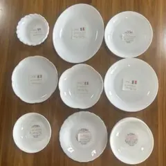 【ヤマザキ春のパン祭り】白いお皿／9種類・13枚セット売り‼️／⭐️新品・未使用