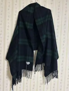 ジョンストンズ カシミア 大判ストール マフラー ブラックウォッチ