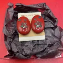 琉球漆器　イヤリング ファッションデザイナー山内光子プロデュース