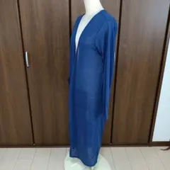 神戸レタス　ネイビー ロングカーディガン ポケット付きのサムネイル