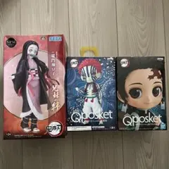 竈門禰豆子フィギュアとQposket冨岡義勇2体セット