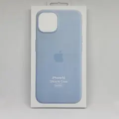 新品-純正互換品-iPhone15 シリコンケース ライトブルー