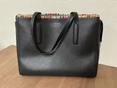 合成皮革 ショルダーバッグ 黒　ポールスミス