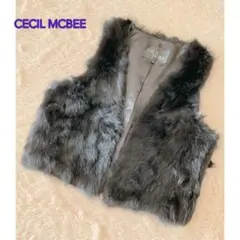 最終sale⭐︎新品✦︎セシルマクビー❤︎ファーベスト❤︎ ラビットファー