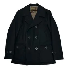 ■RUDE GALLERY.　ロングコート ブラック　ロング丈Pコート 2025年最新】RUDE GALLERY ピーコート・ウールコートの人気