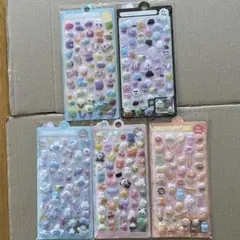 新品送料無料！立体的でぷくぷくシール✨ 五枚セット