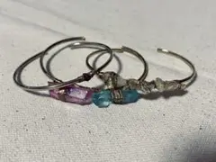 天然石のバングル　3本　箱付き