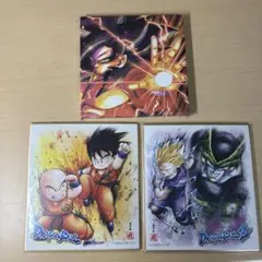 ドラゴンボール 色紙 2枚、キャンバスボードセット