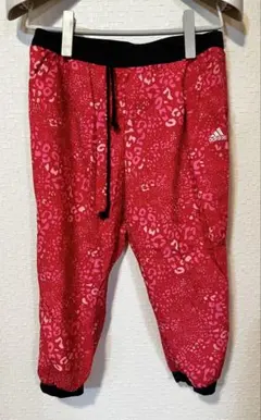 adidas レオパード柄 ジョガーパンツ L