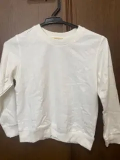 ホワイト コットン トレーナー サイズ130
