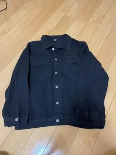 ブラック デニムジャケット M
