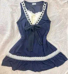アクシーズファム 姫カジ レースデザイン ミニワンピース クラロリ バレエコア