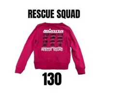 【モリタ　RESCUESQUAD】美品　トレーナー　消防車　キッズ　130のサムネイル