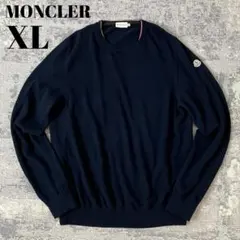 極美品 23SS MONCLER ワッフル コットンニット セーター M