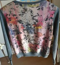 ポール・スミス背中柄グレー長袖カーディガンお正月sale