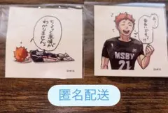 ハイキュー スクエアステッカー 日向 烏野 シール ジャンショ 原作 原画