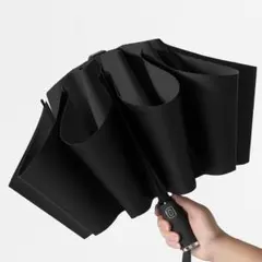 折り畳み傘 晴雨兼用 軽量 日傘 逆さ傘 ワンタッチ UV 大きめ 遮光 黒