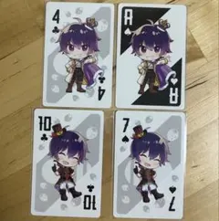 すとぷりトランプっ！　ななもり。　黒　4枚セット　まとめ売り