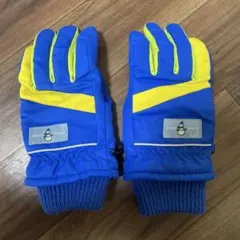 SNOW POINTキッズ スキーグローブ スノーグローブ手袋ブルー イエロー