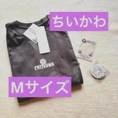 ちいかわ　レディース　Tシャツ　Mサイズ 新品　ちいぽけ　缶バッチ　クリアカード
