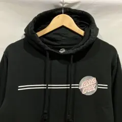 サンタクルーズ レディース プルオーバーパーカー 黒 スケーター　バックプリントのサムネイル