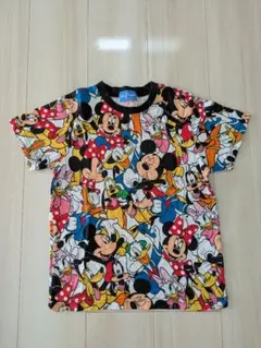ディズニーランド　ミッキー・ミニー　総柄Tシャツ サイズ130