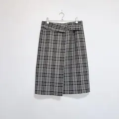 ESPRITMUR♡膝丈台形スカート ラップスカート風 チェク柄 11のサムネイル