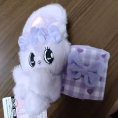 エスターバニー ぬいぐるみ付き小物入れ ホワイト