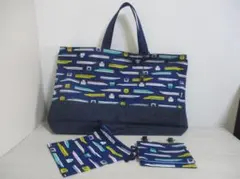 23・☆ハンドメイド☆幼稚園・保育園☆レッスンバッグ・移動ポケット☆