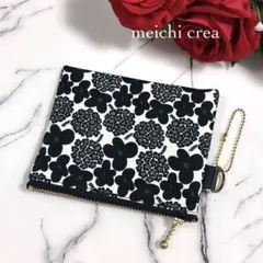 ラミネートポーチ（シンプルフラワー） ハンドメイド ポーチ 907