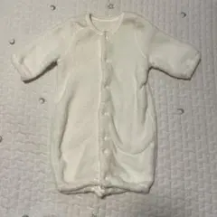 フリースロンパース白ツーウェイオール　50〜60