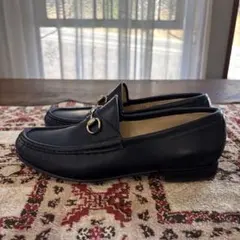 グッチ　ビットローファー　ネイビー　紺