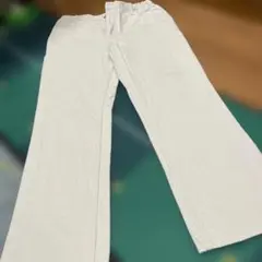 ニコアンド　ジーンズ　生成りパンツ　サイズL ウエストゴム仕様　NIKO AND