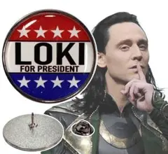「ロキ アベンジャーズ マイティ・ソー ロキを大統領に ピンバッジ」